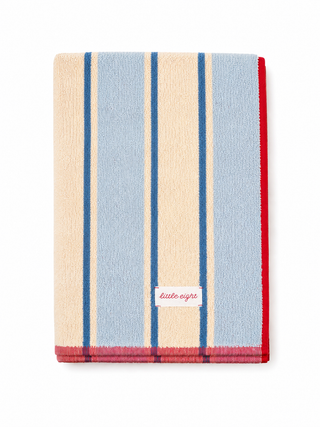 striped beach towel