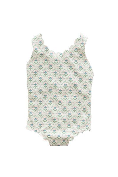 girls elena scallop one piece swimsuit