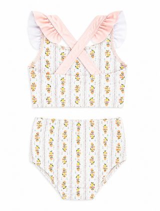 girls luna ruffle two piece swimsuit
