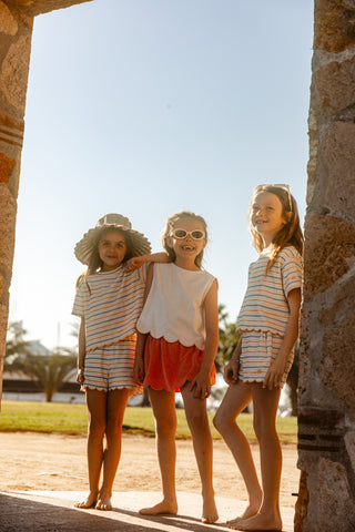 girls sofia scallop skort