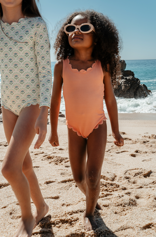 girls elena scallop one piece swimsuit