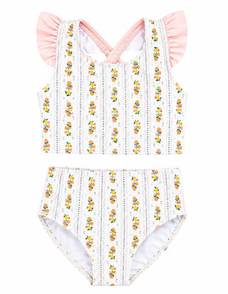 girls luna ruffle two piece swimsuit