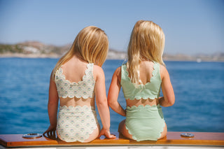 girls camila scallop two piece swimsuit