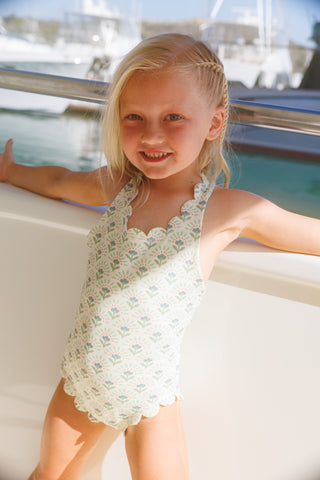 girls elena scallop one piece swimsuit