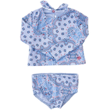 blakely long sleeve two piece swimsuit